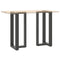 vidaXL Bar Table Legs T-Shaped 2 pcs Anthracite 40x35x(90-91) cm Steel