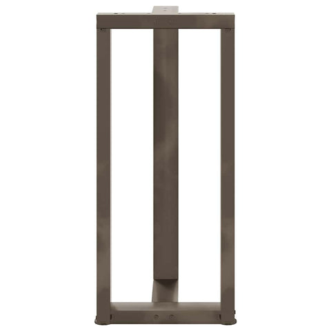 vidaXL Bar Table Legs T-Shaped 2 pcs Black 40x35x(90-91) cm Steel