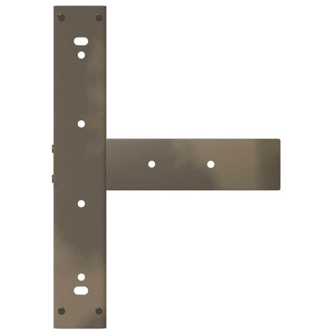 vidaXL Bar Table Legs T-Shaped 2 pcs Black 40x35x(90-91) cm Steel