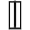 vidaXL Bar Table Legs T-Shaped 2 pcs Black 50x35x(90-91) cm Steel