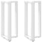 vidaXL Bar Table Legs T-Shaped 2 pcs White 50x35x(90-91) cm Steel