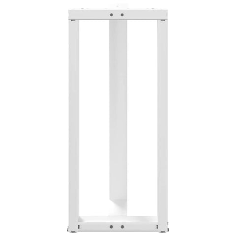 vidaXL Bar Table Legs T-Shaped 2 pcs White 50x35x(90-91) cm Steel
