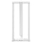 vidaXL Bar Table Legs T-Shaped 2 pcs White 50x35x(90-91) cm Steel