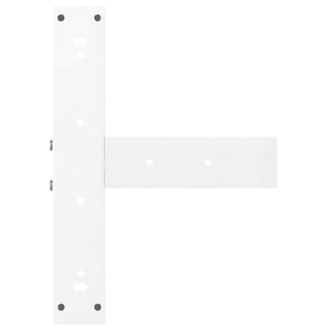 vidaXL Bar Table Legs T-Shaped 2 pcs White 50x35x(90-91) cm Steel