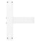 vidaXL Bar Table Legs T-Shaped 2 pcs White 50x35x(90-91) cm Steel