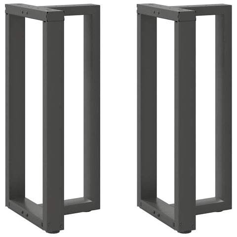 vidaXL Bar Table Legs T-Shaped 2 pcs Anthracite 50x35x(90-91) cm Steel