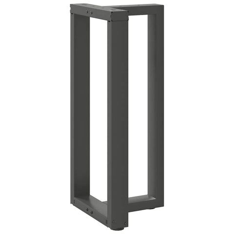 vidaXL Bar Table Legs T-Shaped 2 pcs Anthracite 50x35x(90-91) cm Steel