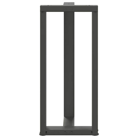 vidaXL Bar Table Legs T-Shaped 2 pcs Anthracite 50x35x(90-91) cm Steel