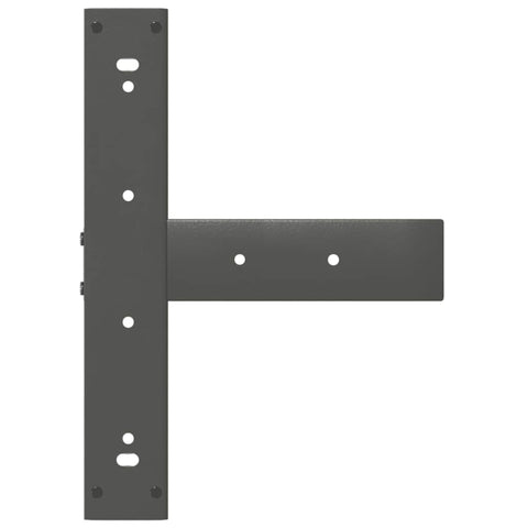 vidaXL Bar Table Legs T-Shaped 2 pcs Anthracite 50x35x(90-91) cm Steel