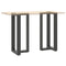 vidaXL Bar Table Legs T-Shaped 2 pcs Anthracite 50x35x(90-91) cm Steel