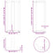 vidaXL Bar Table Legs T-Shaped 2 pcs Anthracite 50x35x(90-91) cm Steel