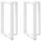 vidaXL Bar Table Legs T-Shaped 2 pcs White 60x35x(90-91) cm Steel