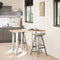 vidaXL Bar Table Legs T-Shaped 2 pcs White 60x35x(90-91) cm Steel