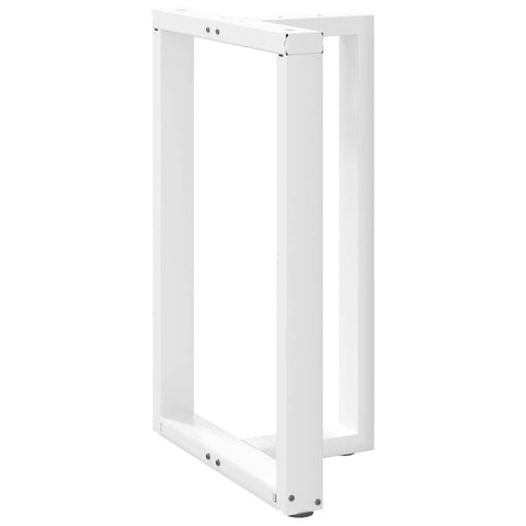 vidaXL Bar Table Legs T-Shaped 2 pcs White 60x35x(90-91) cm Steel