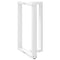 vidaXL Bar Table Legs T-Shaped 2 pcs White 60x35x(90-91) cm Steel