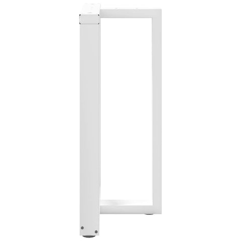 vidaXL Bar Table Legs T-Shaped 2 pcs White 60x35x(90-91) cm Steel