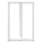 vidaXL Bar Table Legs T-Shaped 2 pcs White 60x35x(90-91) cm Steel