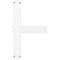 vidaXL Bar Table Legs T-Shaped 2 pcs White 60x35x(90-91) cm Steel