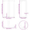 vidaXL Bar Table Legs T-Shaped 2 pcs White 60x35x(90-91) cm Steel