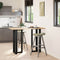 vidaXL Bar Table Legs T-Shaped 2 pcs Black 40x35x(100-101) cm Steel
