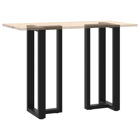 vidaXL Bar Table Legs T-Shaped 2 pcs Black 40x35x(100-101) cm Steel