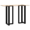 vidaXL Bar Table Legs T-Shaped 2 pcs Black 40x35x(100-101) cm Steel