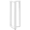 vidaXL Bar Table Legs T-Shaped 2 pcs White 40x35x(100-101) cm Steel