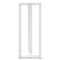 vidaXL Bar Table Legs T-Shaped 2 pcs White 40x35x(100-101) cm Steel