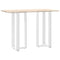 vidaXL Bar Table Legs T-Shaped 2 pcs White 40x35x(100-101) cm Steel