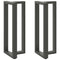 vidaXL Bar Table Legs T-Shaped 2 pcs Anthracite 40x35x(100-101) cm Steel