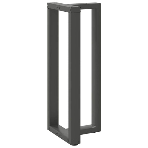 vidaXL Bar Table Legs T-Shaped 2 pcs Anthracite 40x35x(100-101) cm Steel