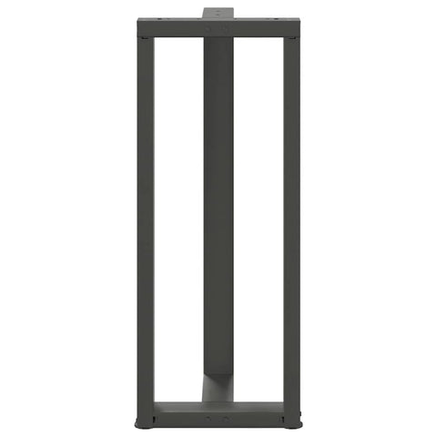 vidaXL Bar Table Legs T-Shaped 2 pcs Anthracite 40x35x(100-101) cm Steel