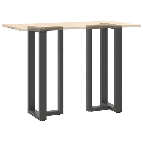 vidaXL Bar Table Legs T-Shaped 2 pcs Anthracite 40x35x(100-101) cm Steel