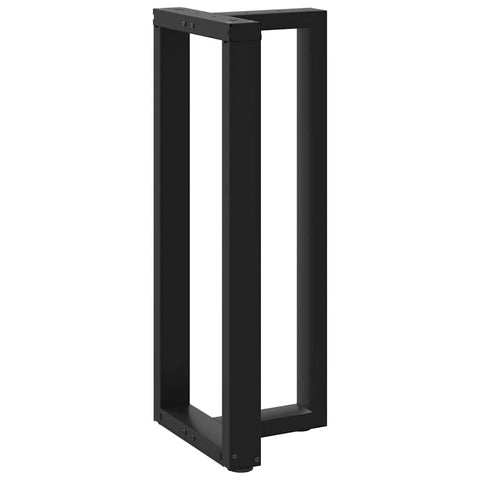 vidaXL Bar Table Legs T-Shaped 2 pcs Black 50x35x(100-101) cm Steel