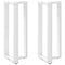 vidaXL Bar Table Legs T-Shaped 2 pcs White 50x35x(100-101) cm Steel