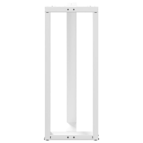 vidaXL Bar Table Legs T-Shaped 2 pcs White 50x35x(100-101) cm Steel