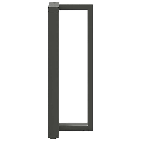 vidaXL Bar Table Legs T-Shaped 2 pcs Anthracite 50x35x(100-101) cm Steel