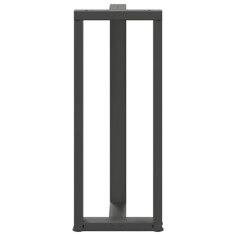 vidaXL Bar Table Legs T-Shaped 2 pcs Anthracite 50x35x(100-101) cm Steel