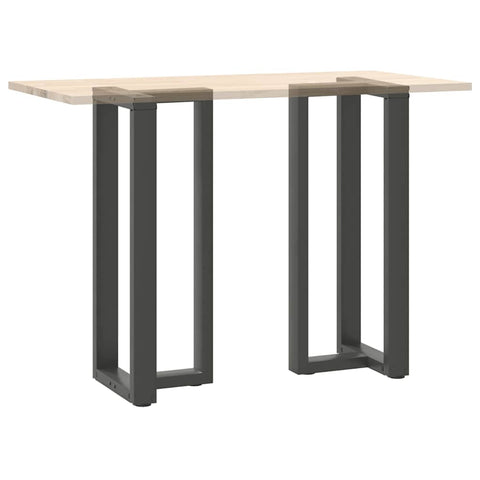 vidaXL Bar Table Legs T-Shaped 2 pcs Anthracite 50x35x(100-101) cm Steel