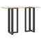 vidaXL Bar Table Legs T-Shaped 2 pcs Anthracite 50x35x(100-101) cm Steel