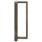 vidaXL Bar Table Legs T-Shaped 2 pcs Natural Steel 50x35x(100-101) cm Steel