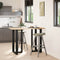 vidaXL Bar Table Legs T-Shaped 2 pcs Black 60x35x(100-101) cm Steel