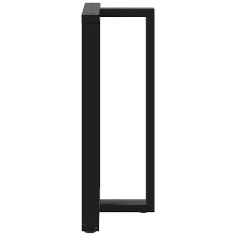 vidaXL Bar Table Legs T-Shaped 2 pcs Black 60x35x(100-101) cm Steel