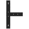 vidaXL Bar Table Legs T-Shaped 2 pcs Black 60x35x(100-101) cm Steel
