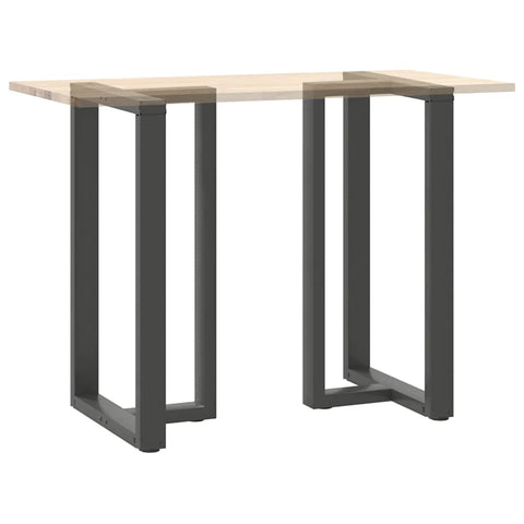 vidaXL Bar Table Legs T-Shaped 2 pcs Anthracite 60x35x(100-101) cm Steel