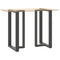vidaXL Bar Table Legs T-Shaped 2 pcs Anthracite 60x35x(100-101) cm Steel