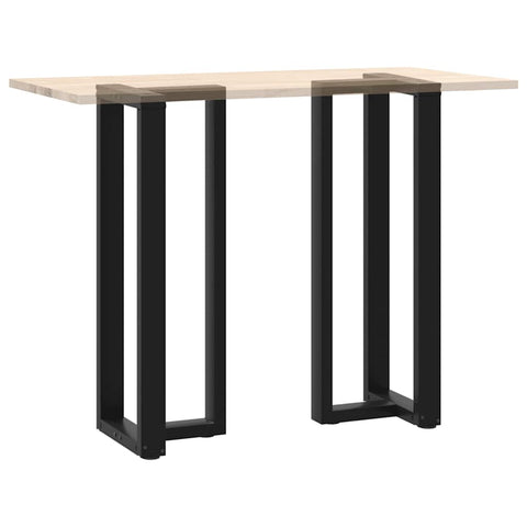 vidaXL Bar Table Legs T-Shaped 2 pcs Black 40x35x(110-111) cm Steel