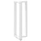 vidaXL Bar Table Legs T-Shaped 2 pcs White 40x35x(110-111) cm Steel