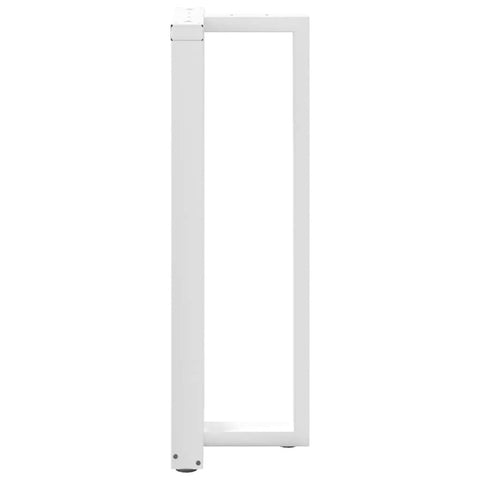 vidaXL Bar Table Legs T-Shaped 2 pcs White 40x35x(110-111) cm Steel