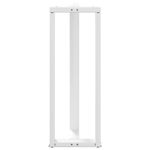 vidaXL Bar Table Legs T-Shaped 2 pcs White 40x35x(110-111) cm Steel